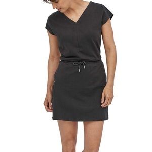 Patagonia Cotton Roaming Dress, black small EUC